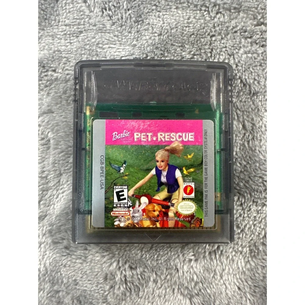 Barbie Pet Rescue Nintendo Game Boy Color GBC 2000 CGB-BPEE-USA Authentic